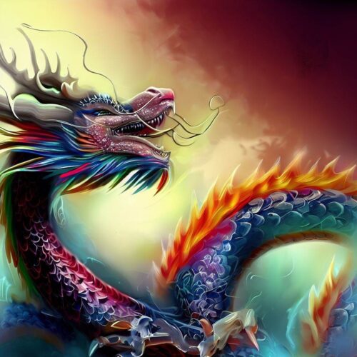 Chinese dragons are perfect for digital art