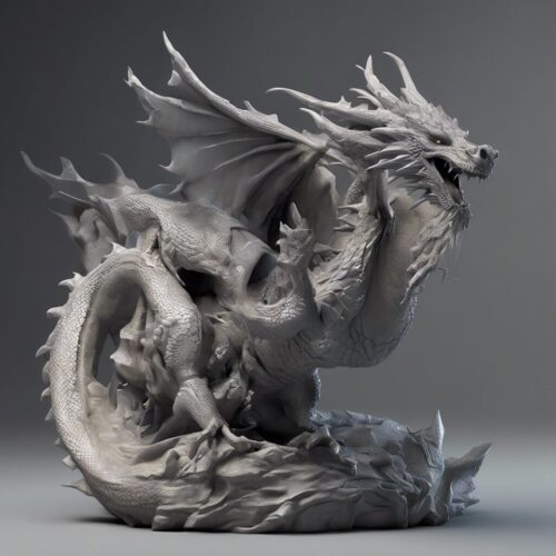 Dragon sculpture