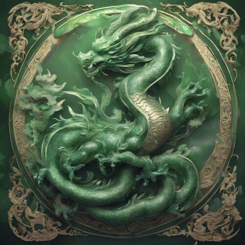 A beautiful jade dragon