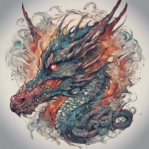 Dragon tattoo art