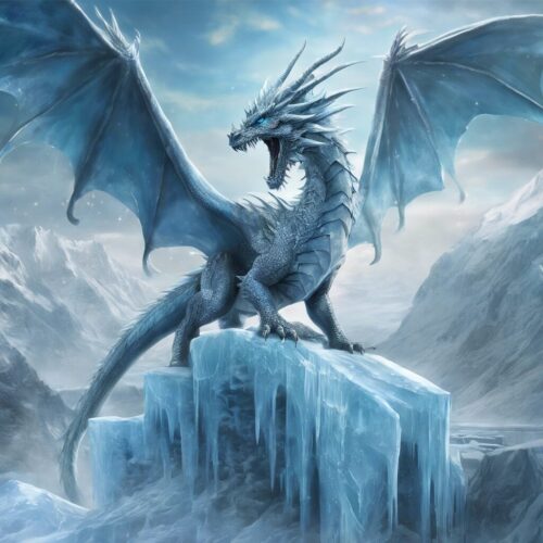 Ice Dragon Sculpture