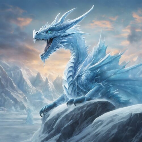 Ice Dragon Illustration